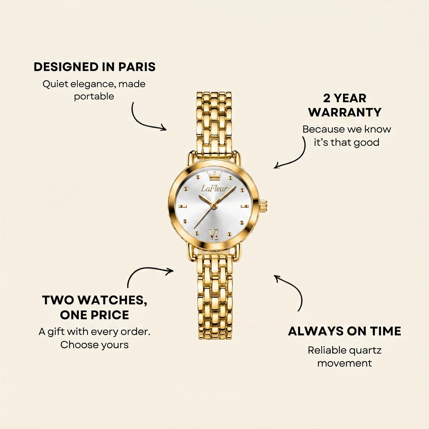 Vendôme Watch Onyx
