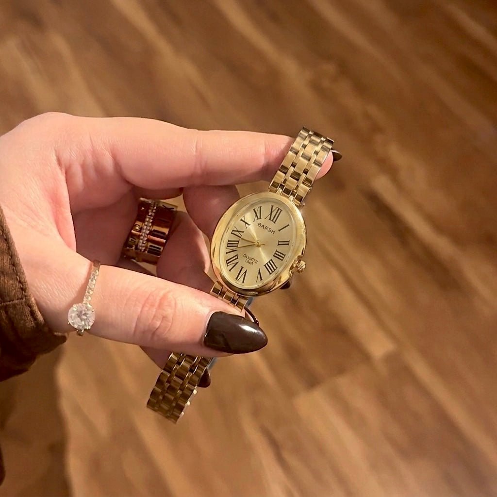 Gold Oveliar Watch