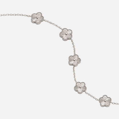 Trèfle Bracelet Silver & Pearl