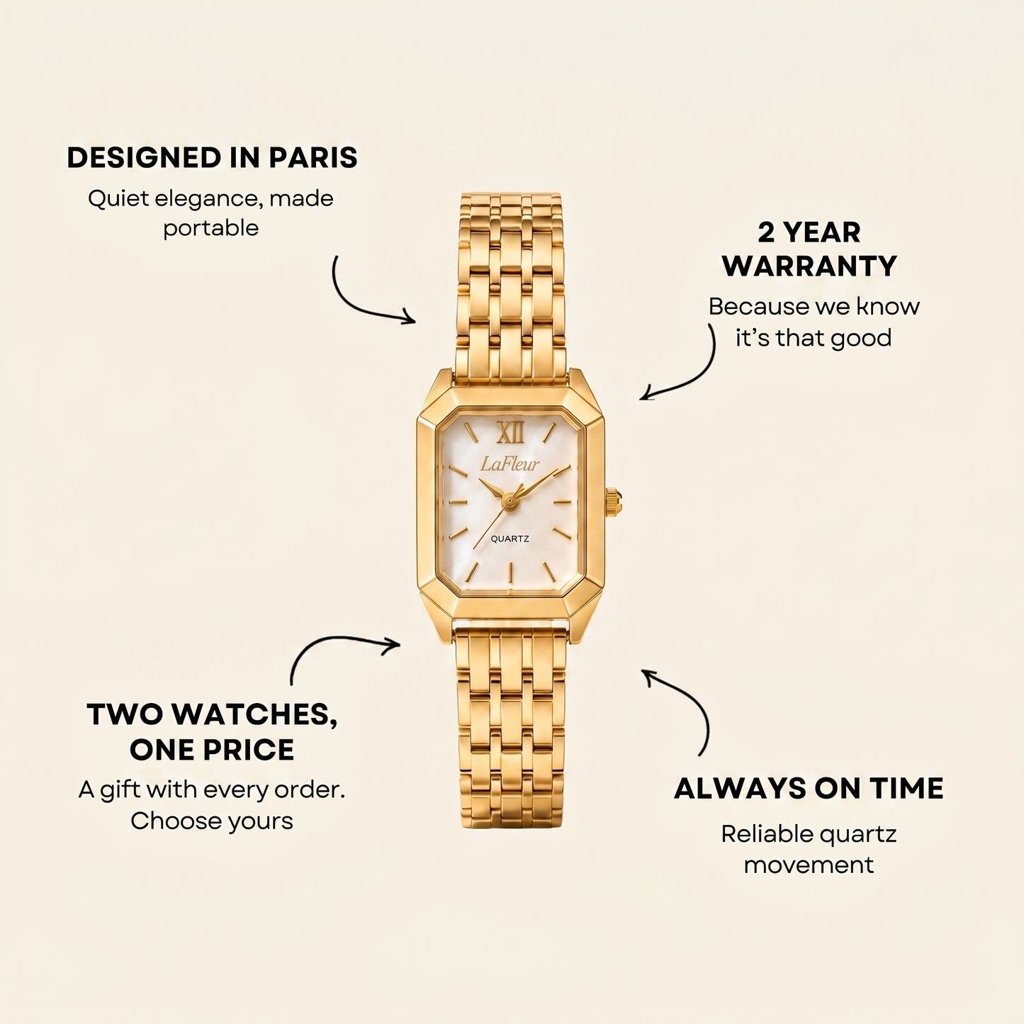 Le Marais Watch Gold