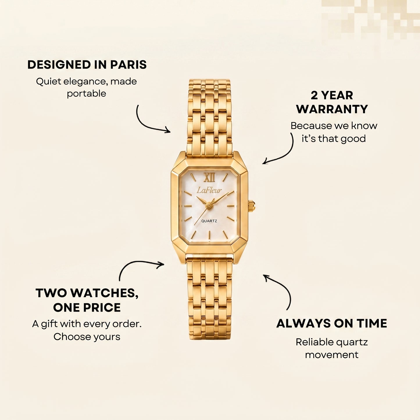 Le Marais Watch Gold
