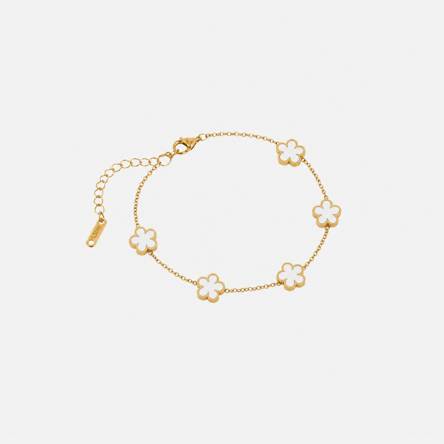 Trèfle Bracelet Gold & Pearl