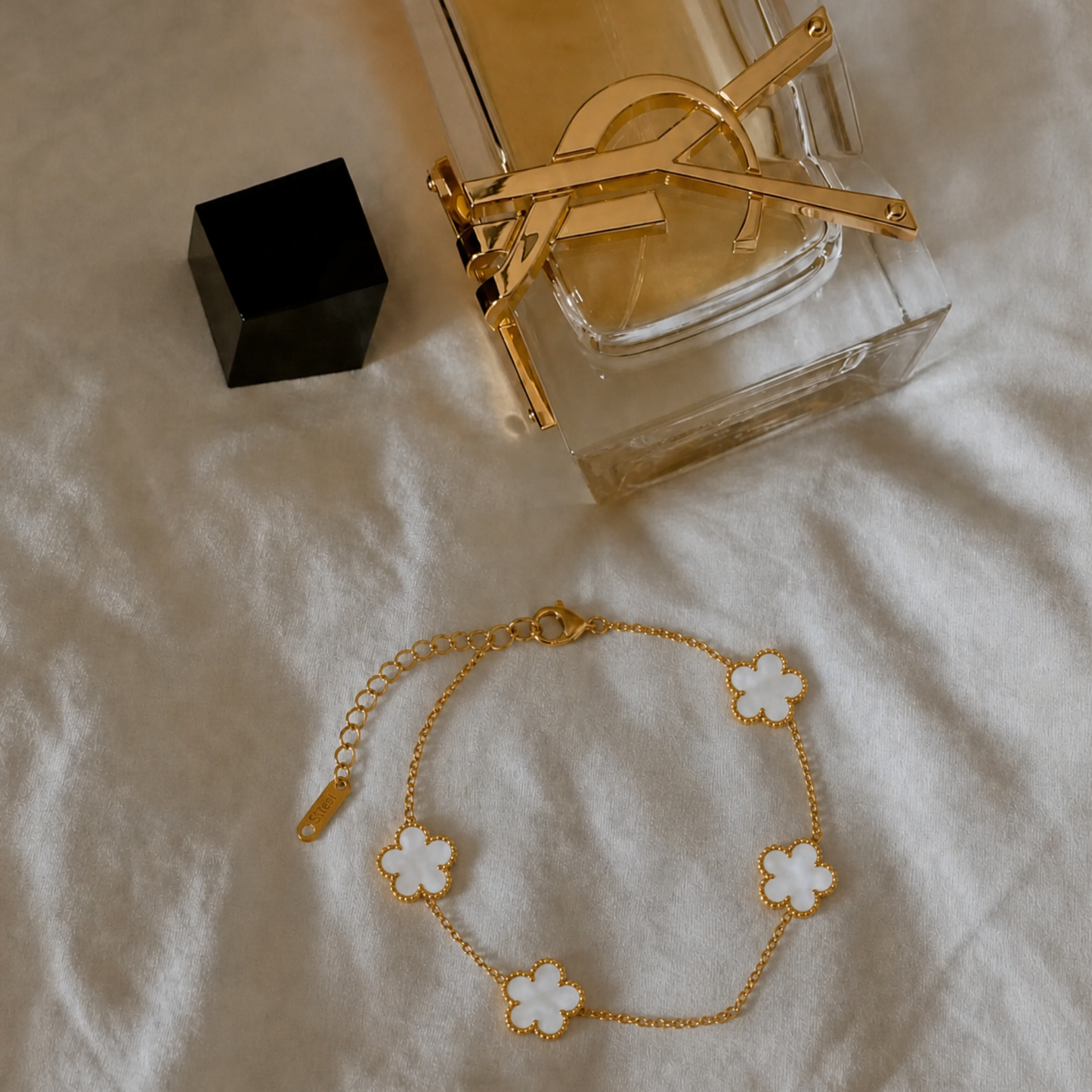 Trèfle Bracelet Gold & Pearl