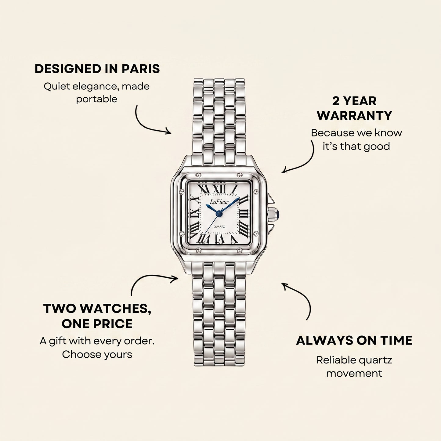 Le Marais Watch Argent