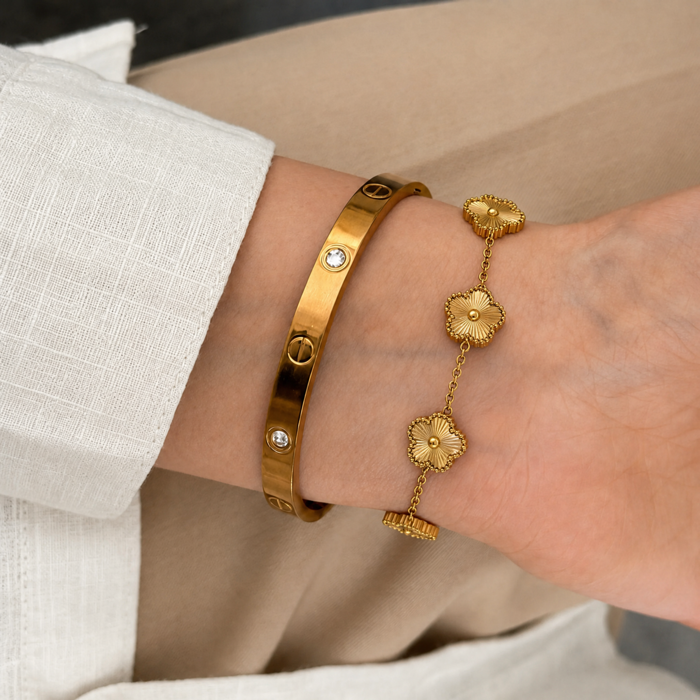 Trèfle Bracelet Gold