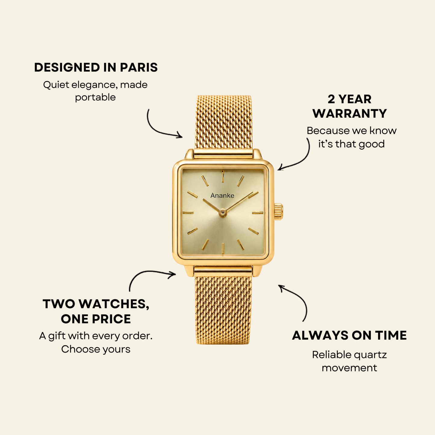 Trocadéro Watch Champagne