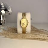 Oval Golden Dial Orologio for Her