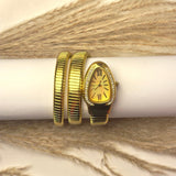 Serpenti Golden Dial Watch