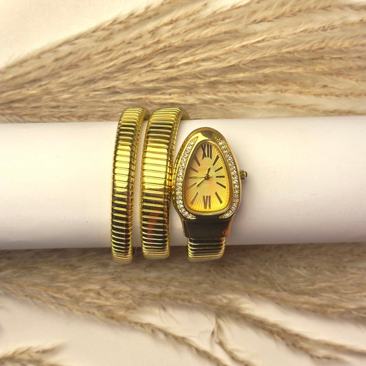 Serpenti Golden Dial Montre