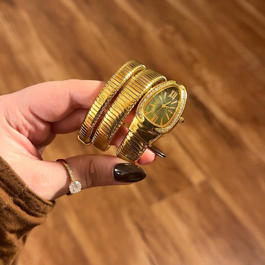 Serpenti Olive Green Watch