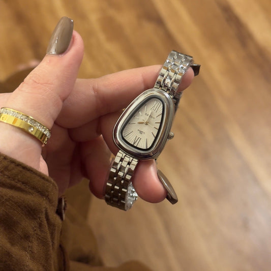 Silver Asp Watch